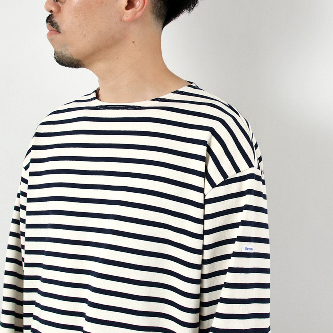 ORCIVAL / 條紋圓領長袖套頭衫