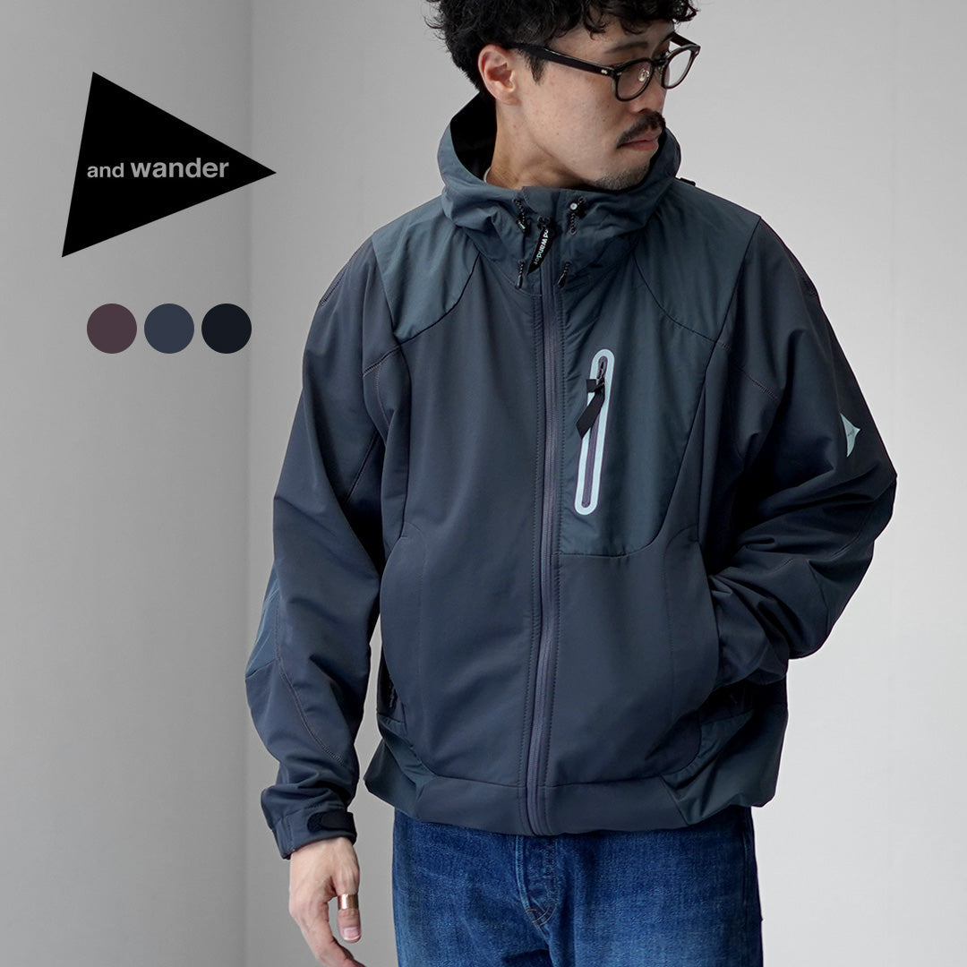 AND WANDER / Veste Shell Extensible