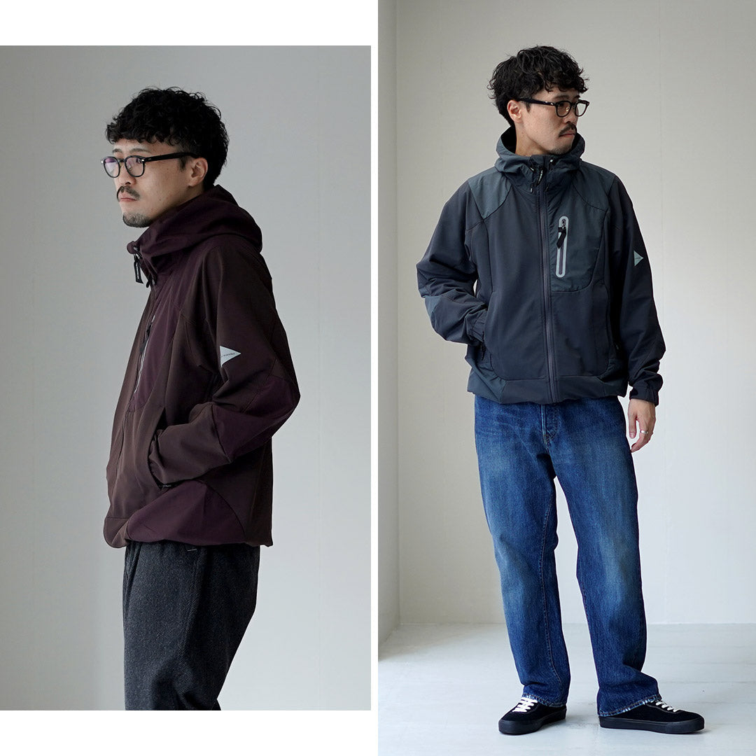 AND WANDER / Veste Shell Extensible