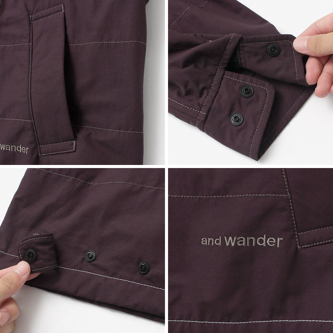AND WANDER / 棉质尼龙 Octa Swing 上衣夹克