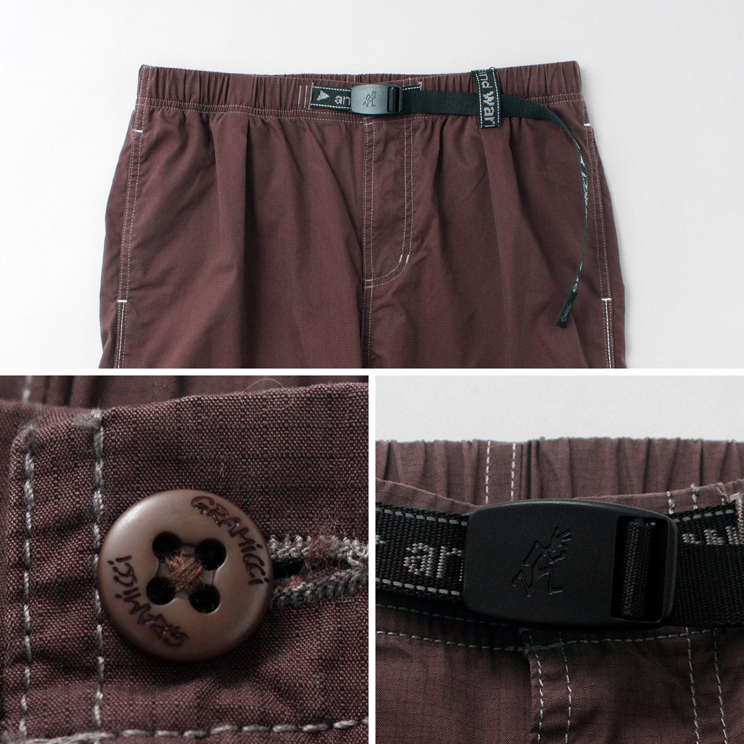 Pantalon d'escalade en nylon et coton de la collaboration AND WANDER / GRAMICCI