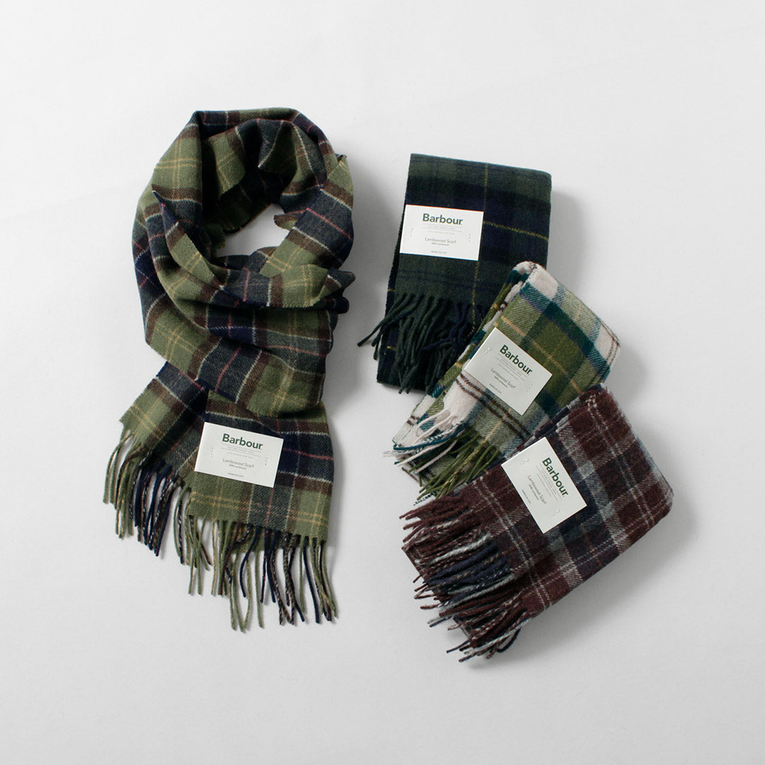 BARBOUR / Bufanda de lana de cordero tartán