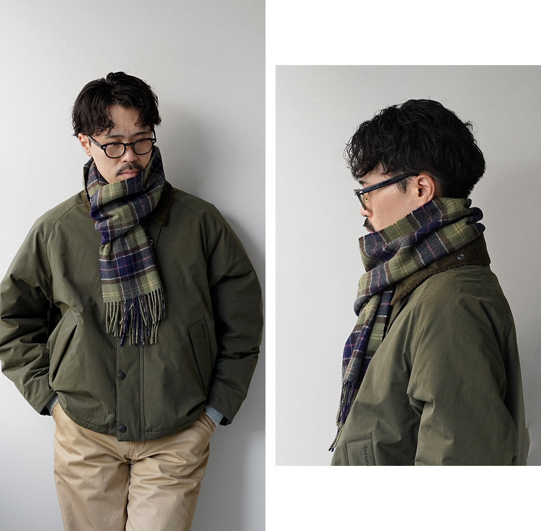 BARBOUR / Bufanda de lana de cordero tartán