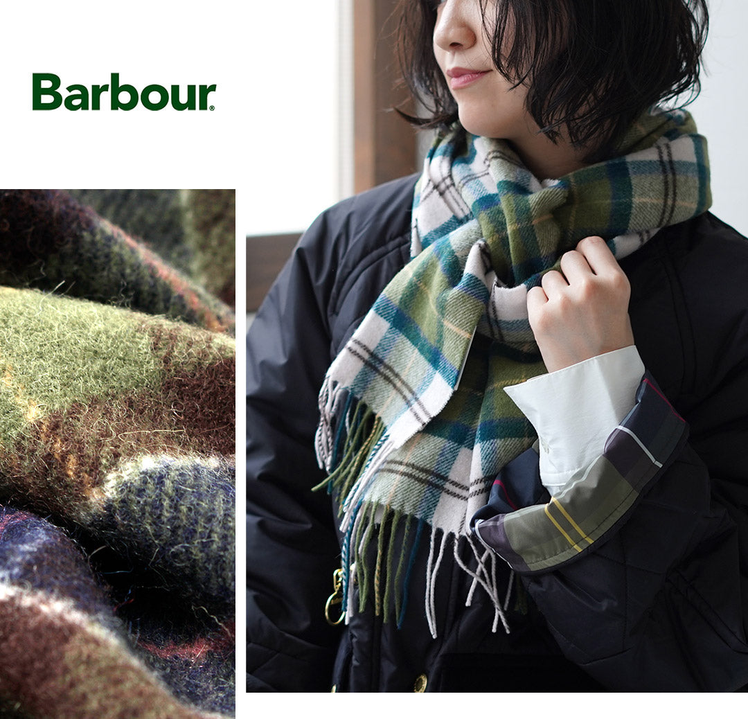 BARBOUR / Bufanda de lana de cordero tartán