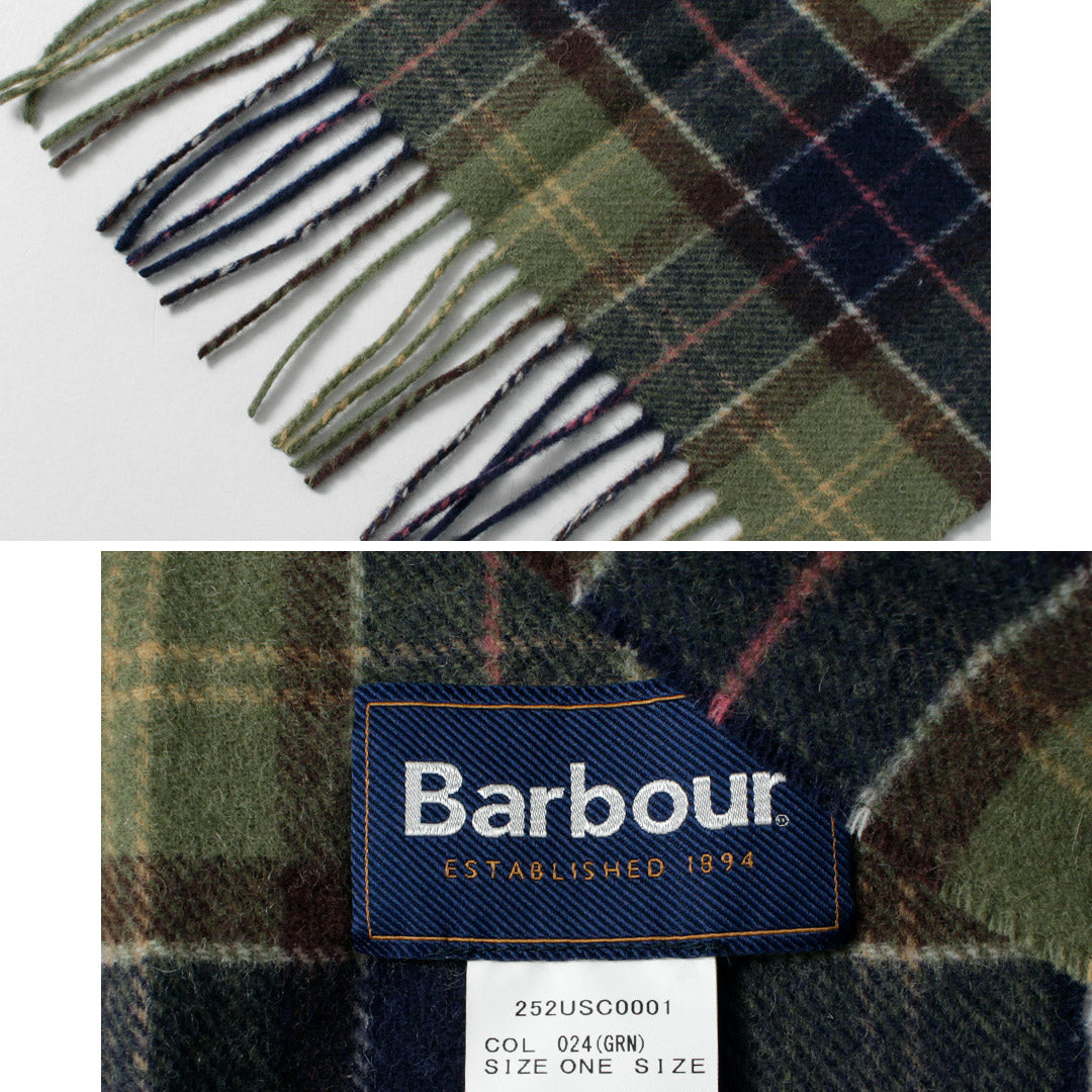 BARBOUR / Bufanda de lana de cordero tartán