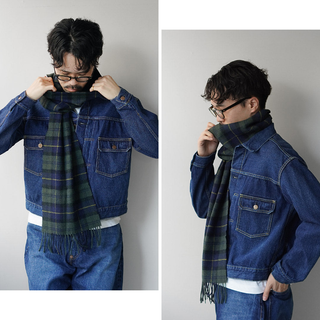 BARBOUR / Bufanda de lana de cordero tartán