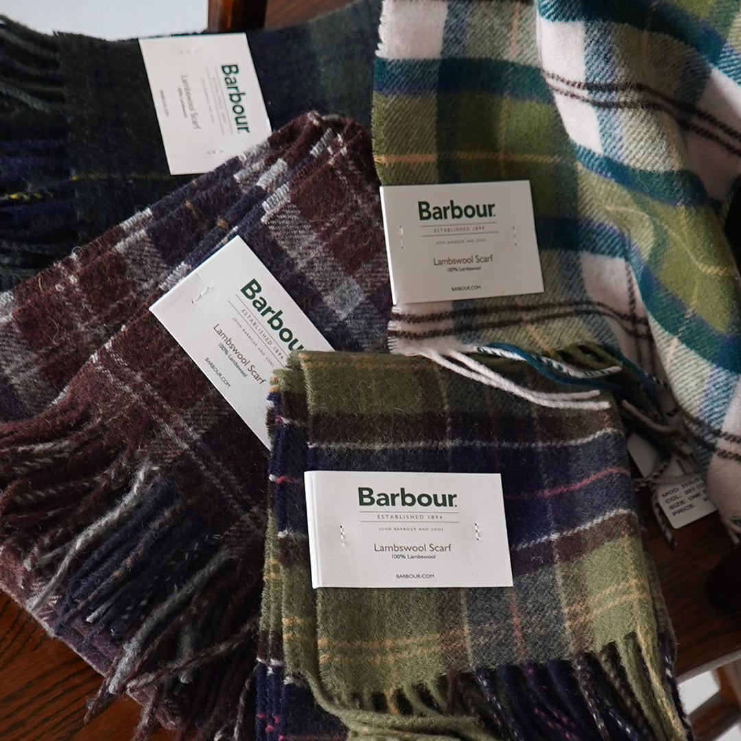 BARBOUR / Bufanda de lana de cordero tartán