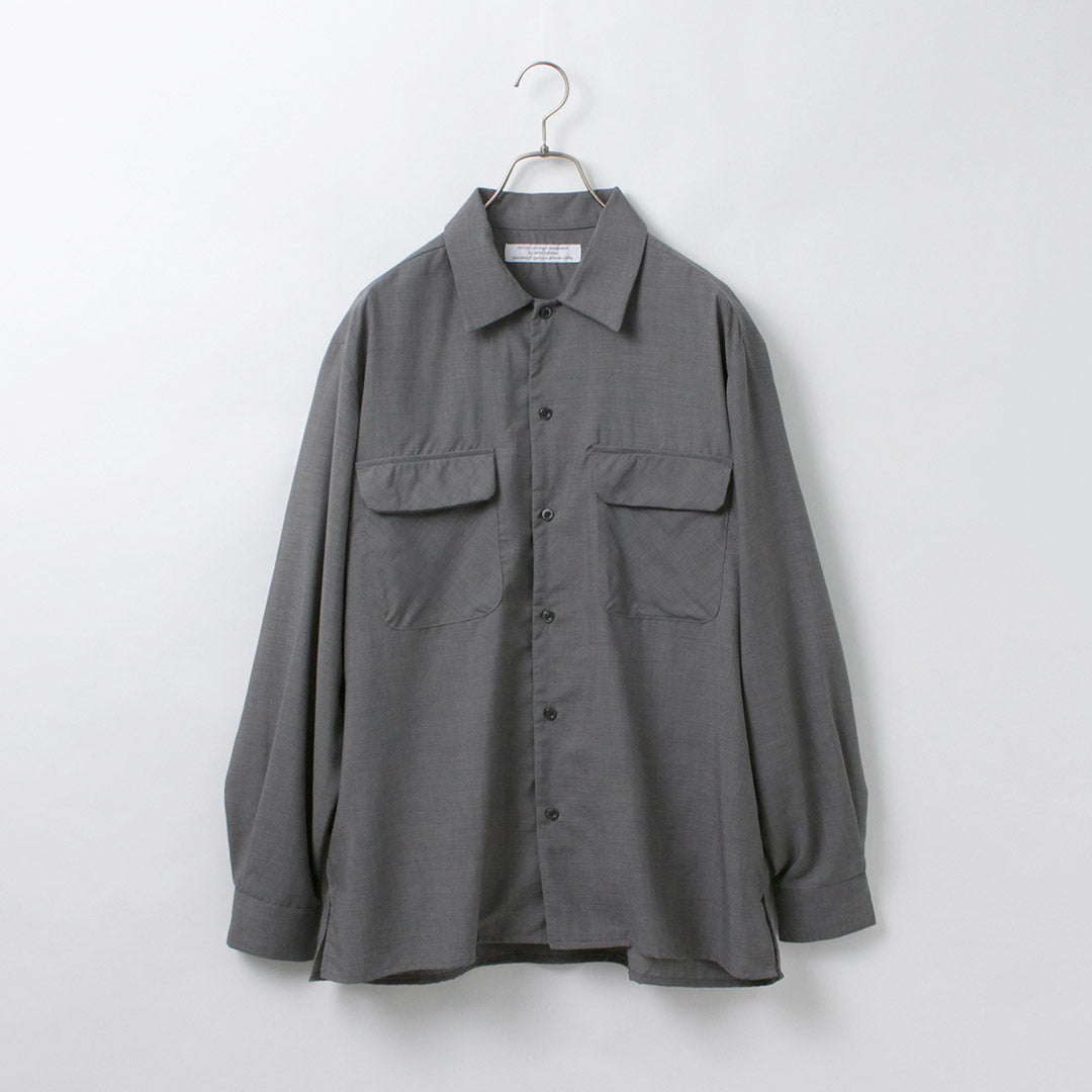 ROCOCO / Camisa Cuello Abierto Lana Tropical