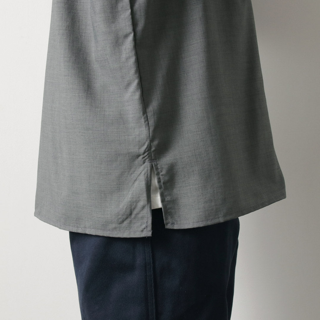 ROCOCO / Camisa Cuello Abierto Lana Tropical
