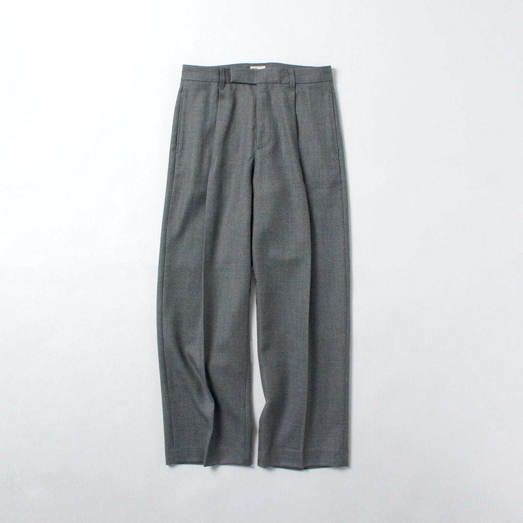 ROPA CLIMA TRADICIONAL / Union Slacks Pantalones semianchos de sarga de lana seca 102L por dentro