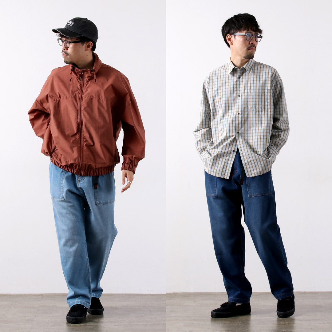 GRAMICCI / 弹力牛仔宽松锥形山脊裤