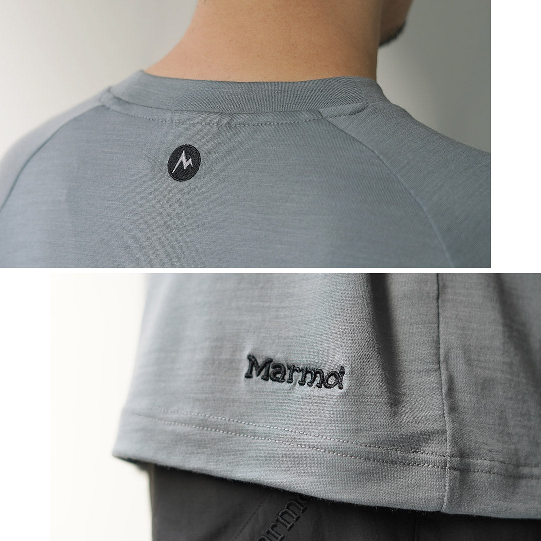 MARMOT / T-shirt à manches longues en laine mérinos