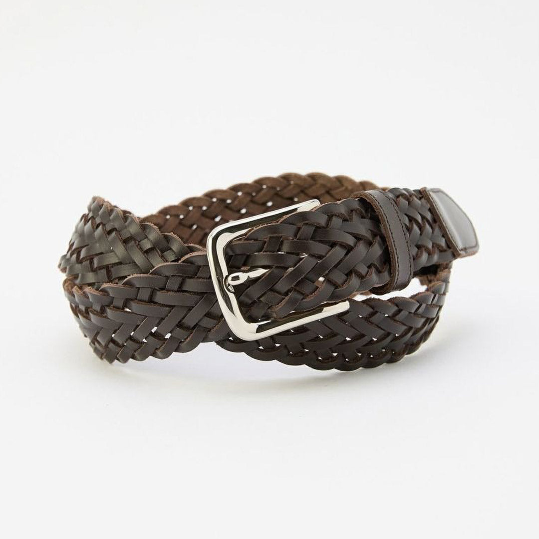GLENROYAL / Bridle Leather Mesh Belt