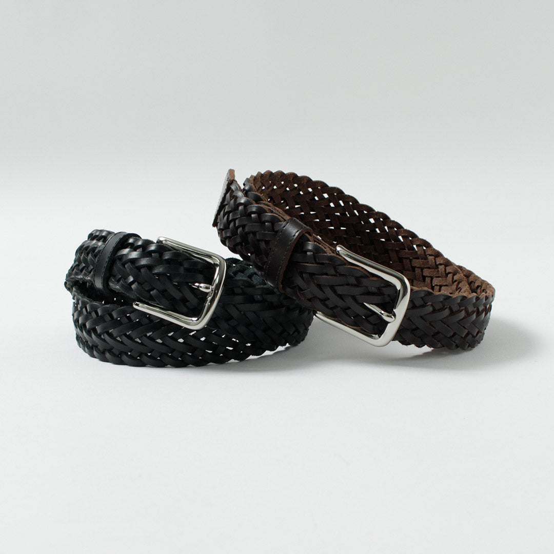 GLENROYAL / Bridle Leather Mesh Belt