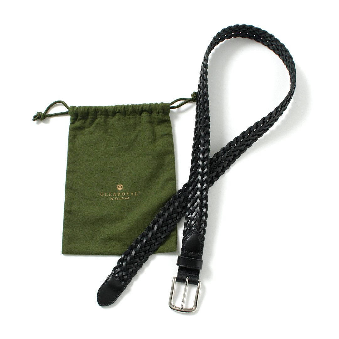 GLENROYAL / Bridle Leather Mesh Belt