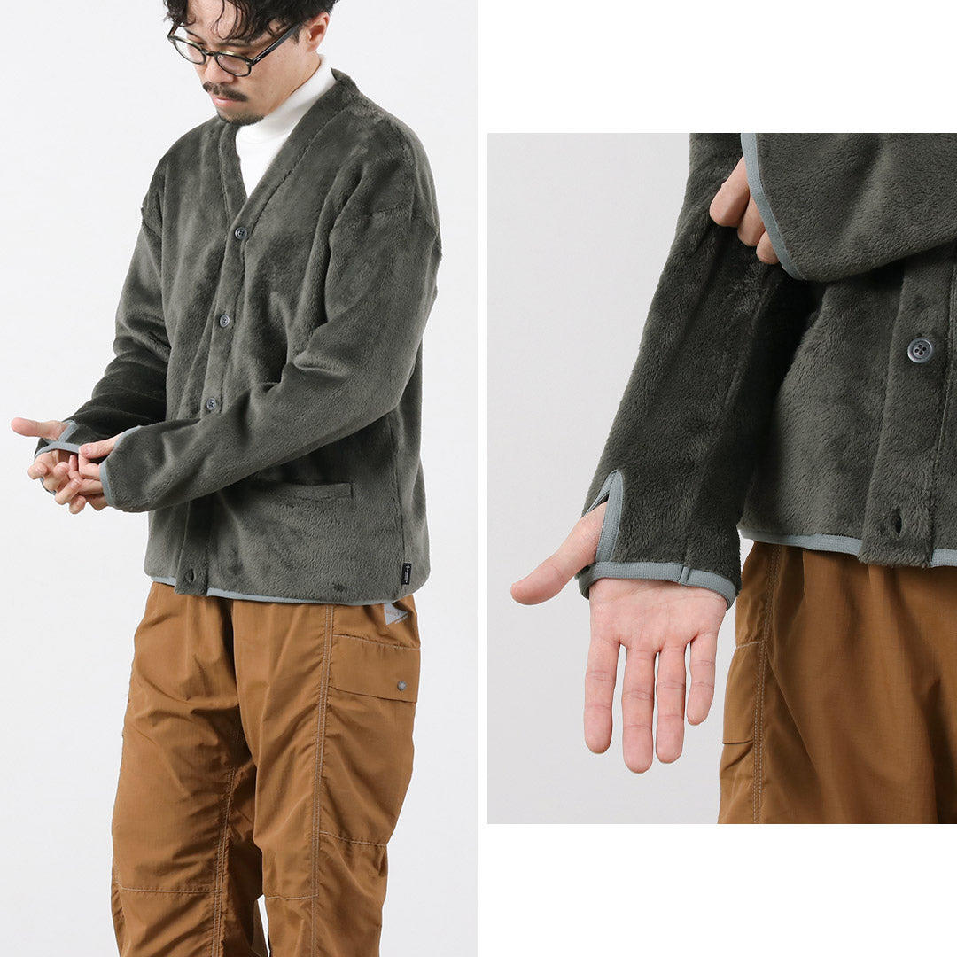 AXESQUIN / POLARTEC 高蓬鬆鈕扣開衫