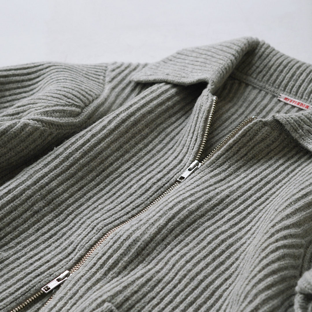 RYE TENDER / Veste Jerome Blouson en tricot entièrement zippé