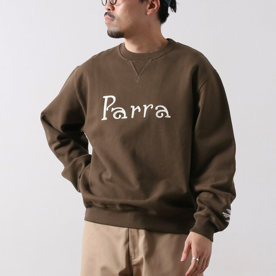 BY PARRA / Sudadera con cuello redondo y logotipo Weird Trad