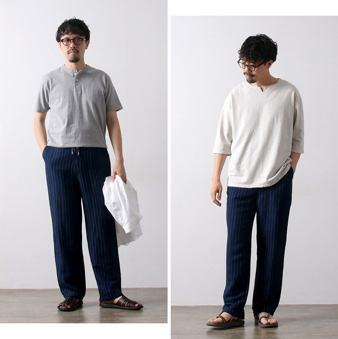 KEMA DESIGNS / 粘膠亞麻休閒褲