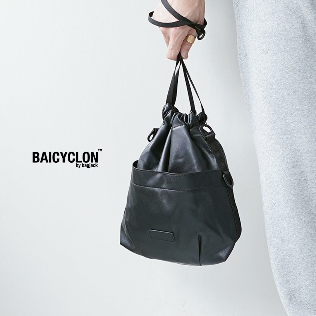 BAICYCLON BY BAGJACK / Sac à cordon en cuir synthétique