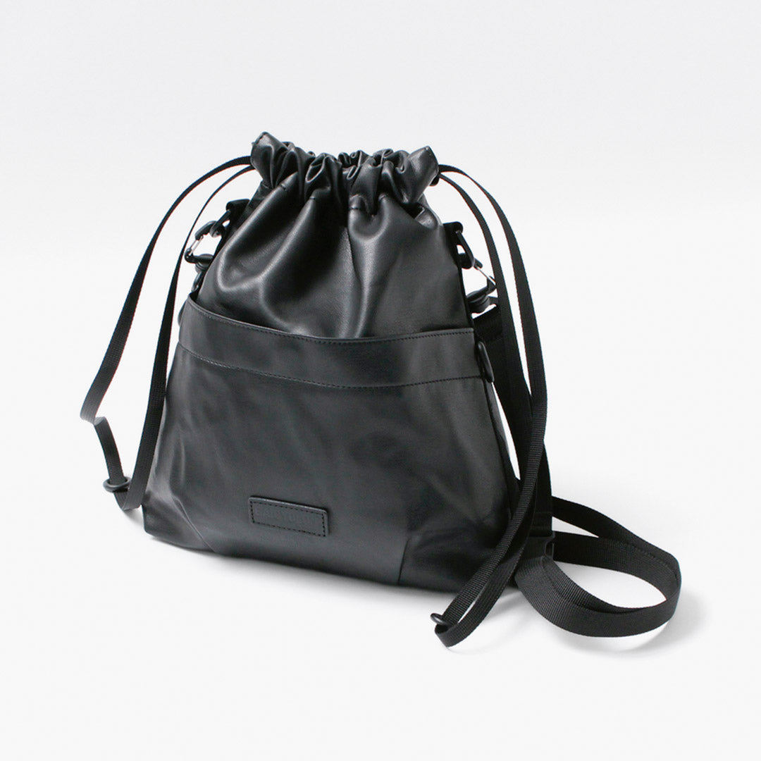 BAICYCLON BY BAGJACK / Mochila con cordón de piel sintética