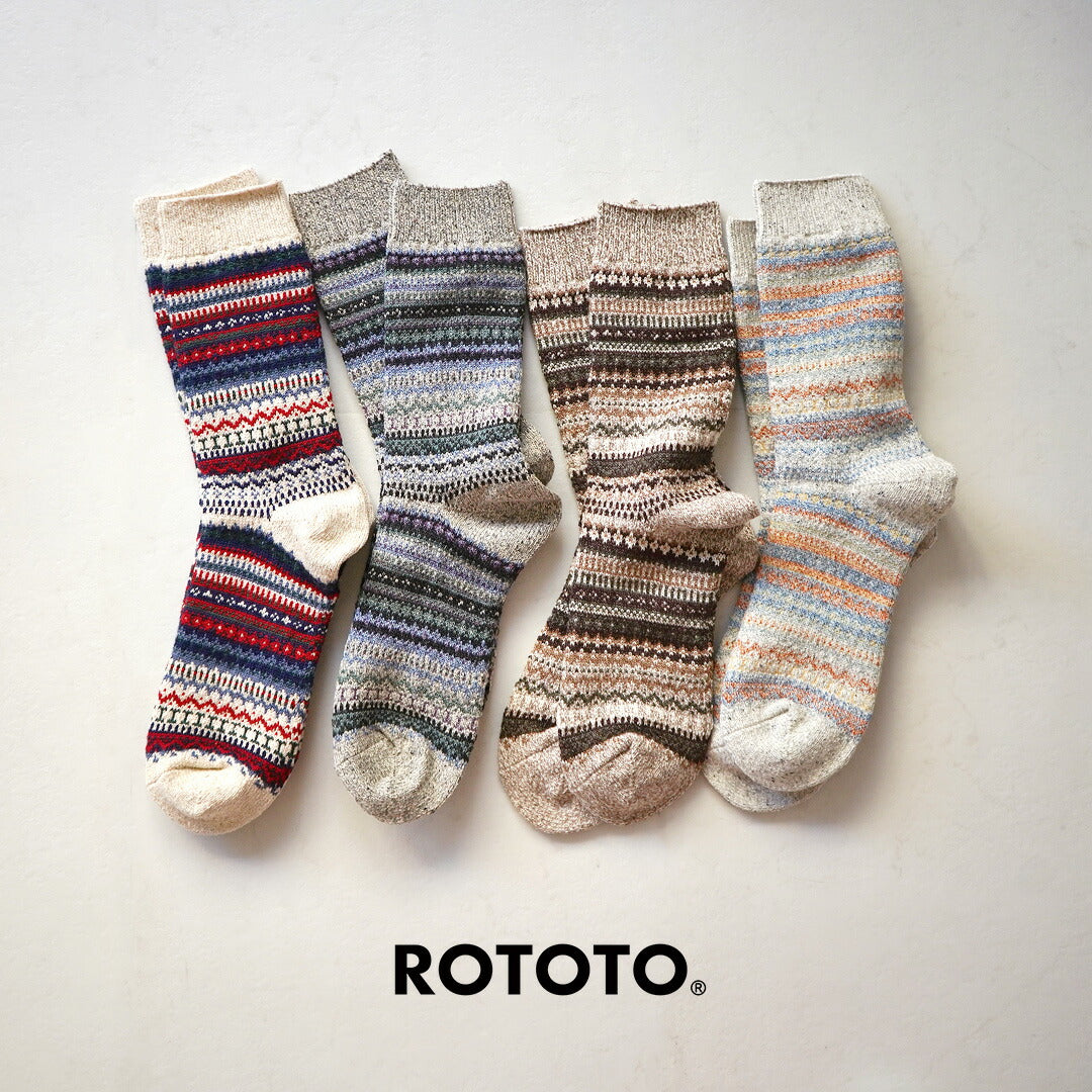 ROTOTO / Calcetines Estampado Nórdico