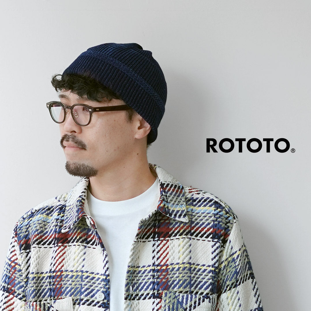 ROTOTO / 靛蓝 Mil 毛线帽