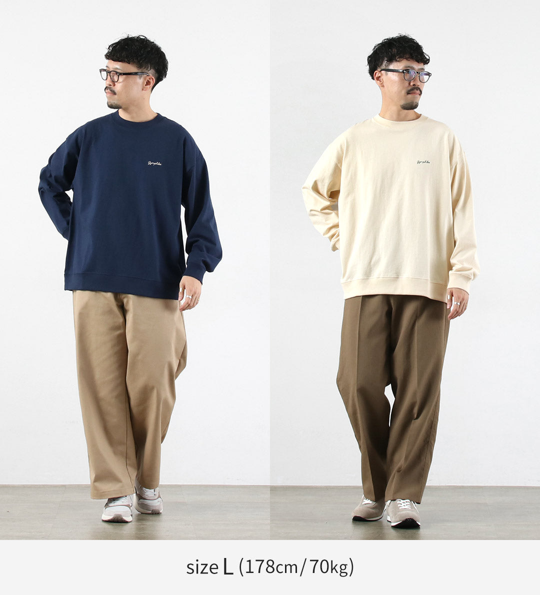 GYMPHLEX / 高紗棉質長袖T卹