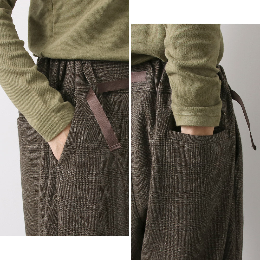 WHITE ALPINIERING / Pantalon Sarouel Glen Check