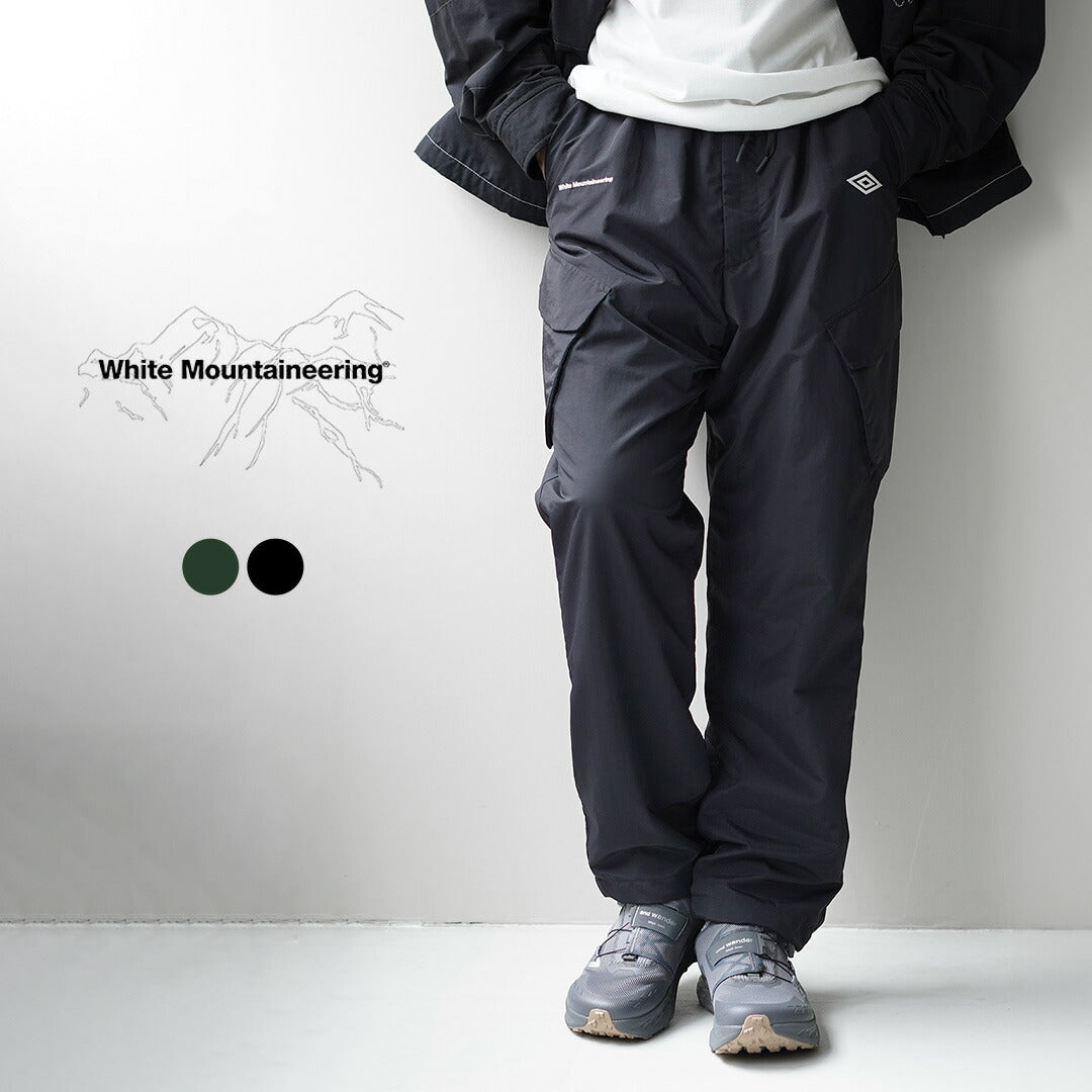 白色 MOUNTAINEERING / UMBRO 合作休閒工裝褲