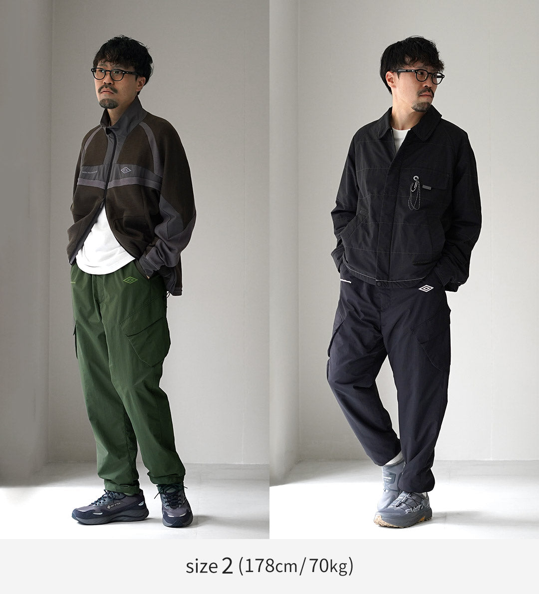 白色 MOUNTAINEERING / UMBRO 合作休閒工裝褲