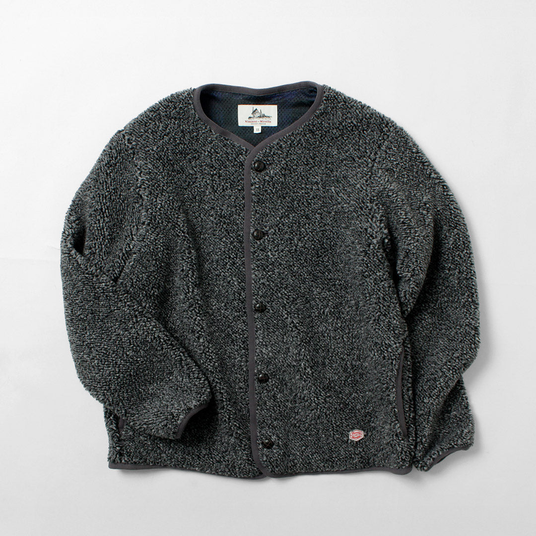 VINCENT ET MIREILLE / Boa Cardigan Carreaux