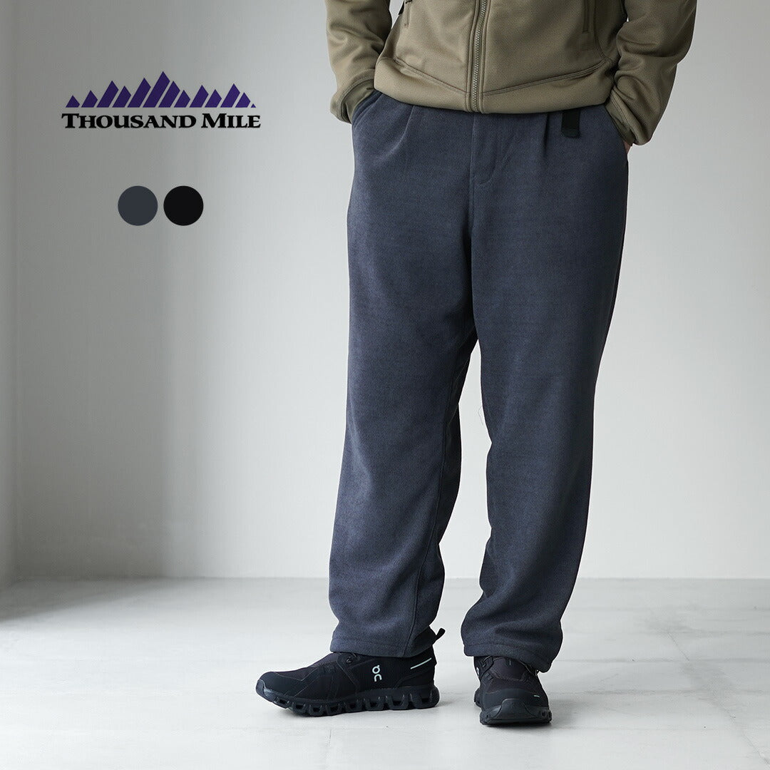 THOUSAND MILE / Pantalón tejido polar con cinturón