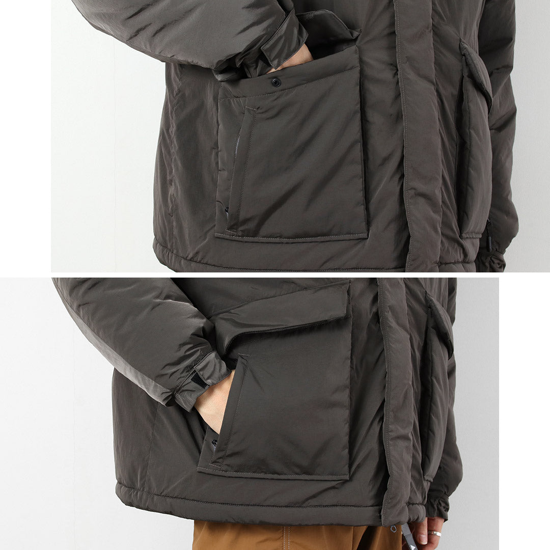THOUSAND MILE / Veste en nylon ombre rembourrée à col montant
