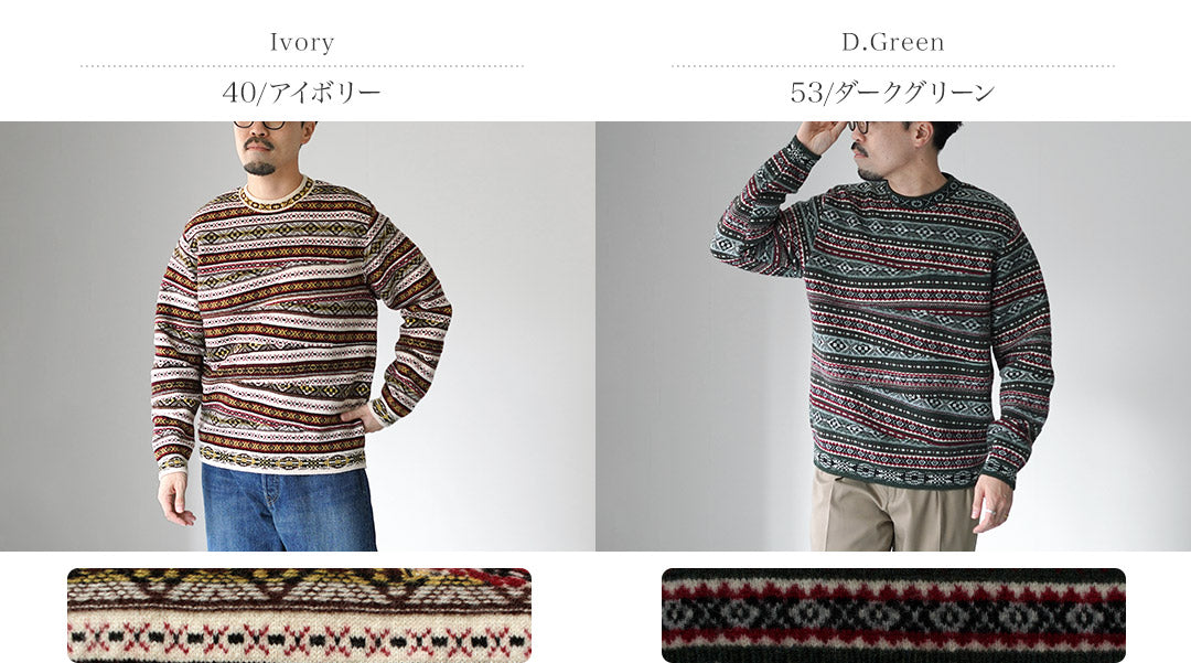 COOHEM / Jersey de punto Crazy Fair Isle