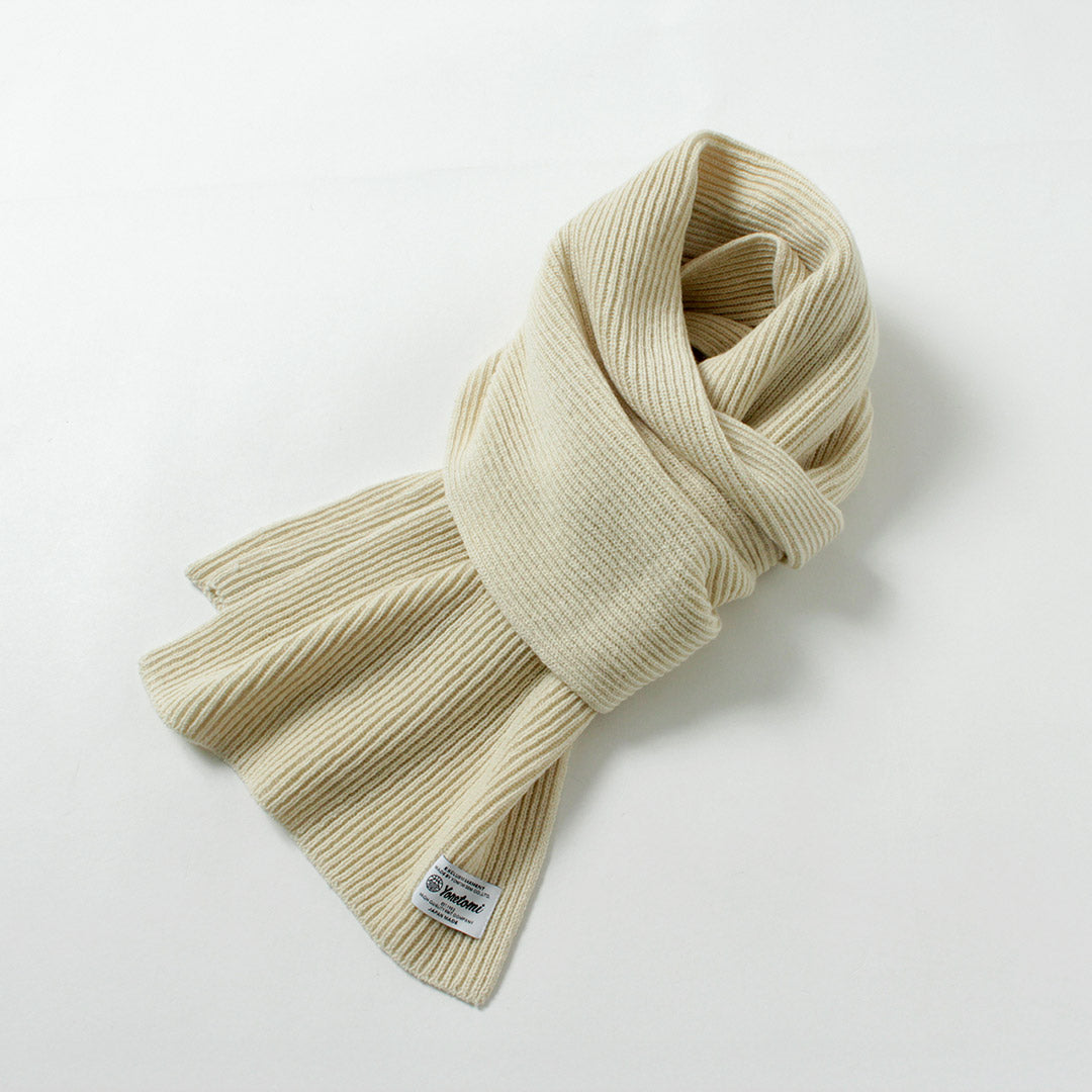 YONETOMI NEW BASIC / Rigid Cashmere Scarf