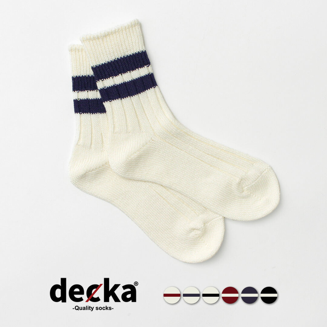 DECKA 优质袜子 / 日本纸 x 有机棉罗纹线袜子