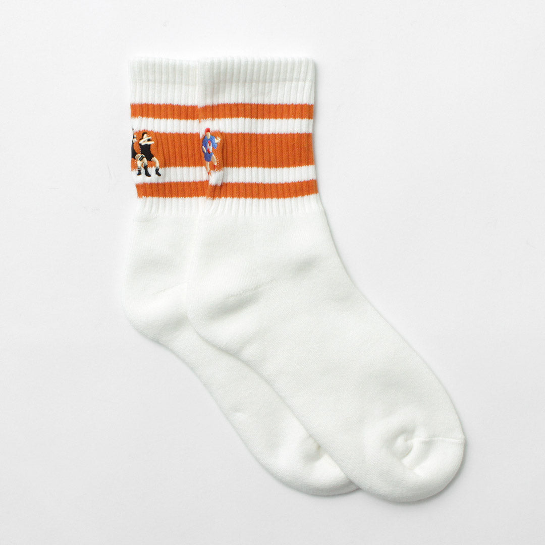 DECKA QUALITY SOCKS - SHOWATABÉ / Embroidered Skater Socks