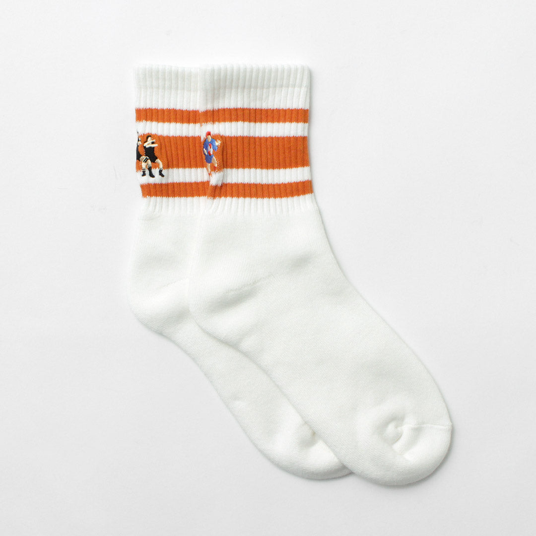 DECKA QUALITY SOCKS - SHOWATABÉ / Embroidered Skater Socks