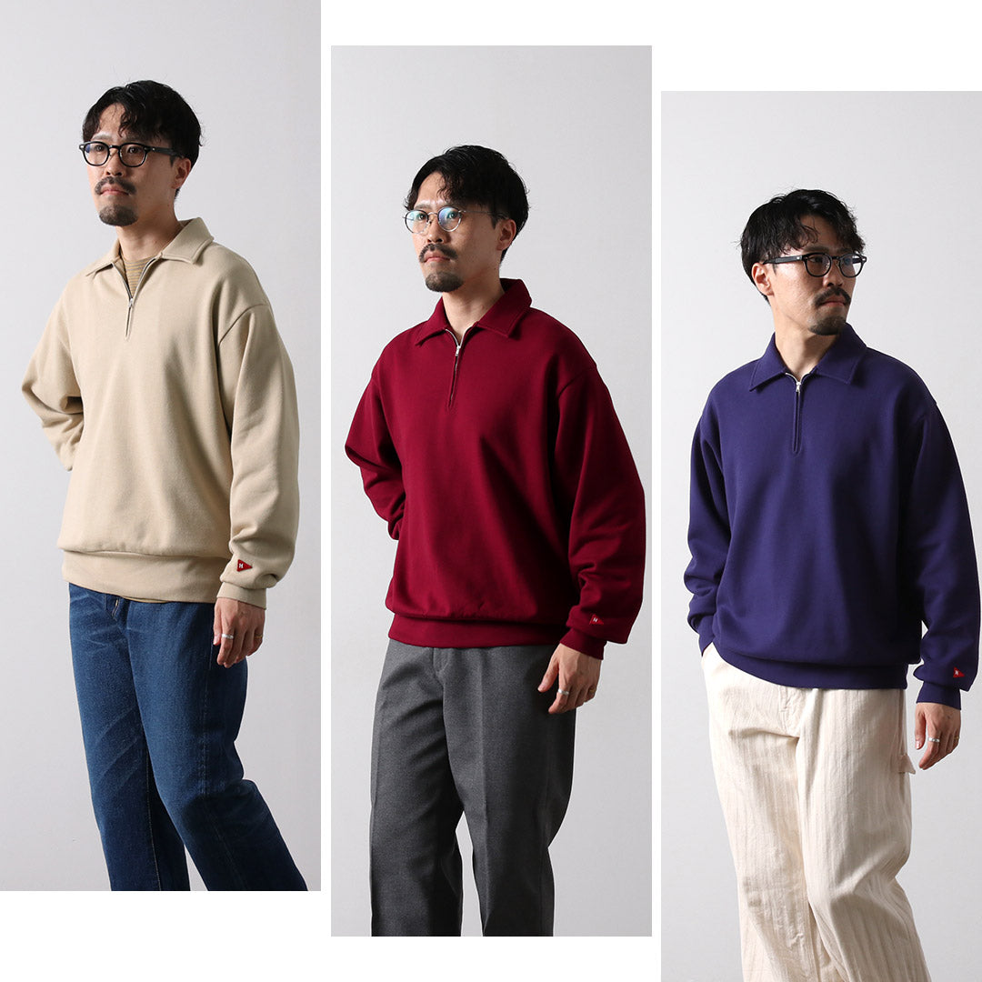 HEALTHKNIT / 彩色半拉鍊經典衛衣