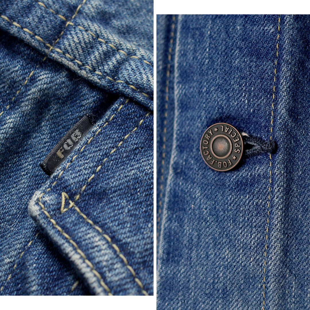 FOB FACTORY / F2444 Tercera chaqueta vaquera de orillo - Usada