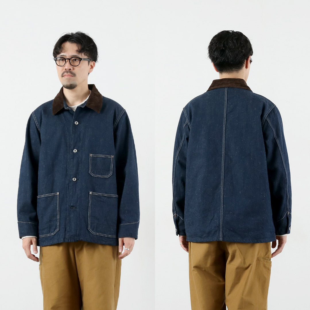 FOB FACTORY / F2456 담요 라이너가 포함된 데님 초어 재킷
