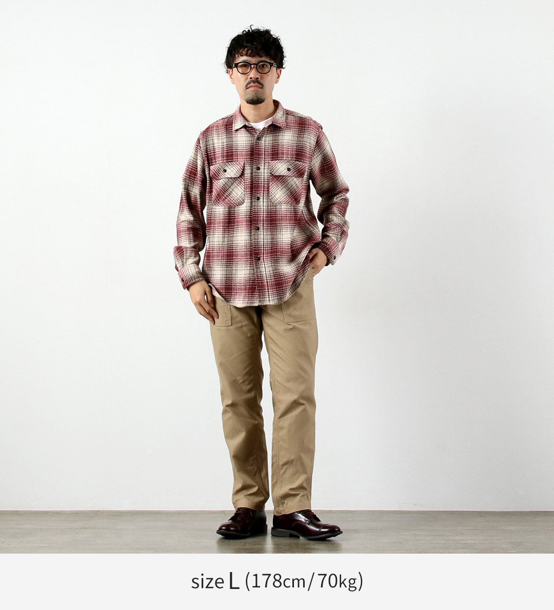 FOB FACTORY / Chemise de travail en flanelle épaisse F3510