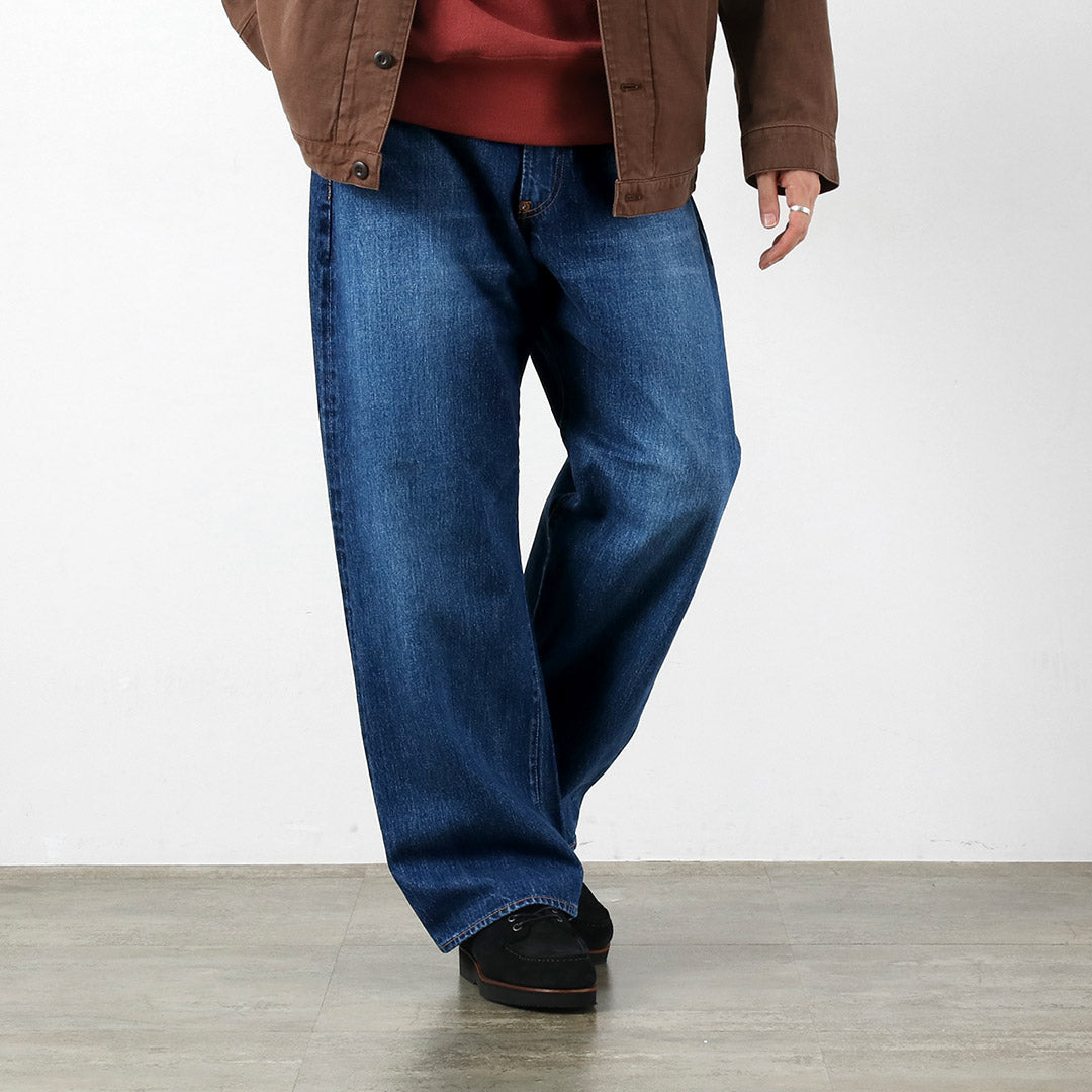 ORDINARY FITS / Wide Denim Pants Used Finish