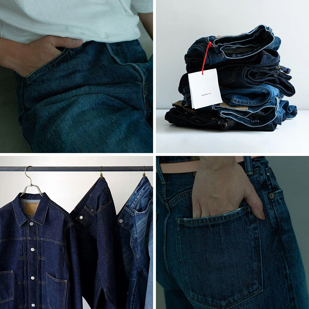 CORTES ORDINARIOS / Pantalón Ancho Denim Acabado Usado