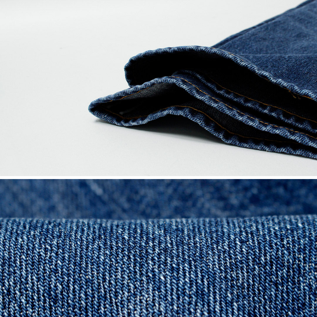 CORTES ORDINARIOS / Pantalón Ancho Denim Acabado Usado