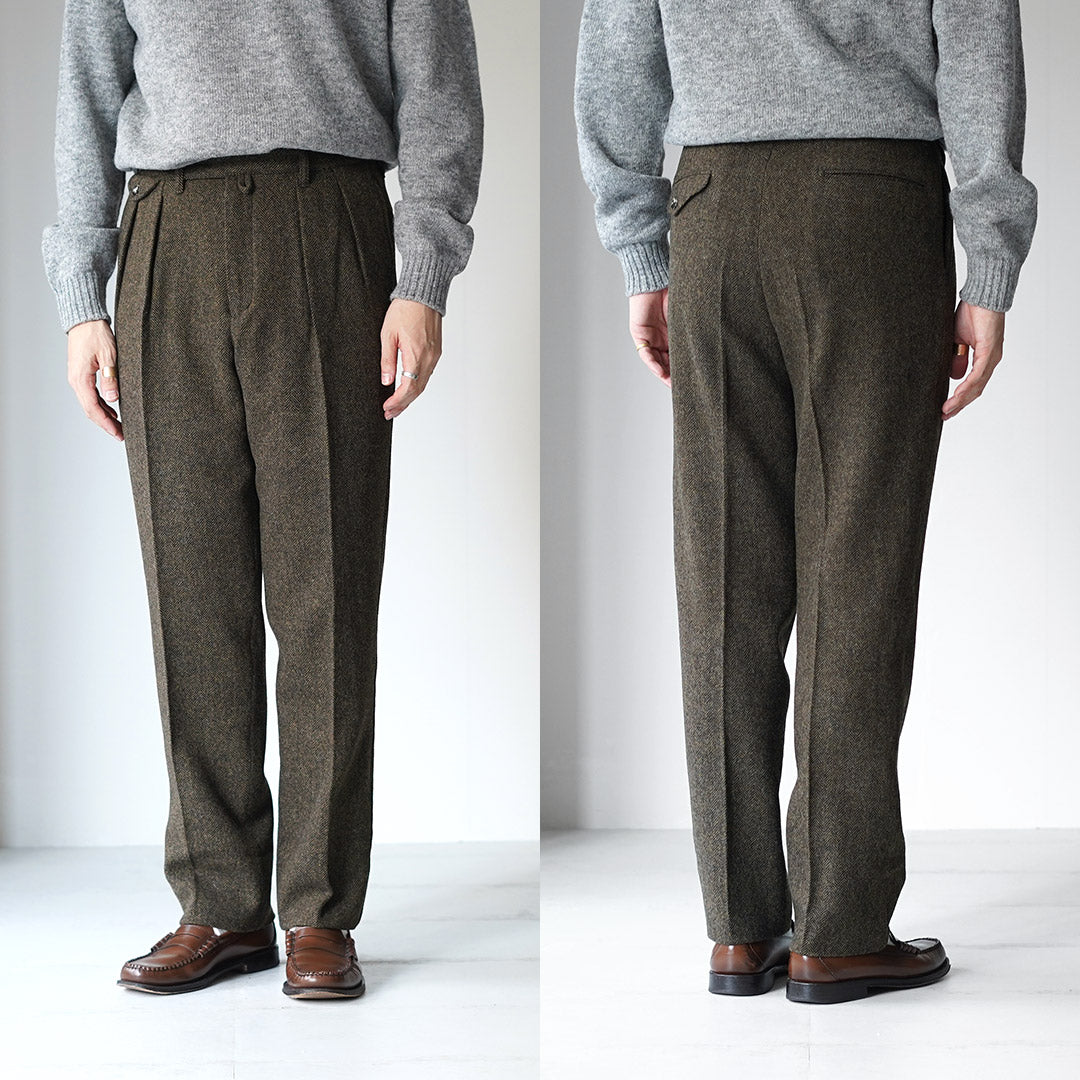 BARNSTORMER / Pantalons en tweed à chevrons