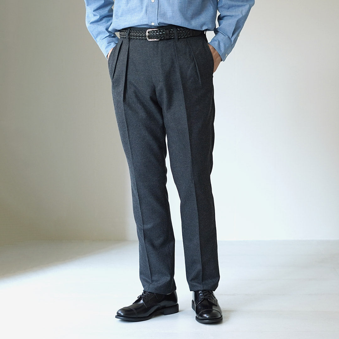 BARNSTORMER / Pantalon à 2 plis en flanelle Saxony