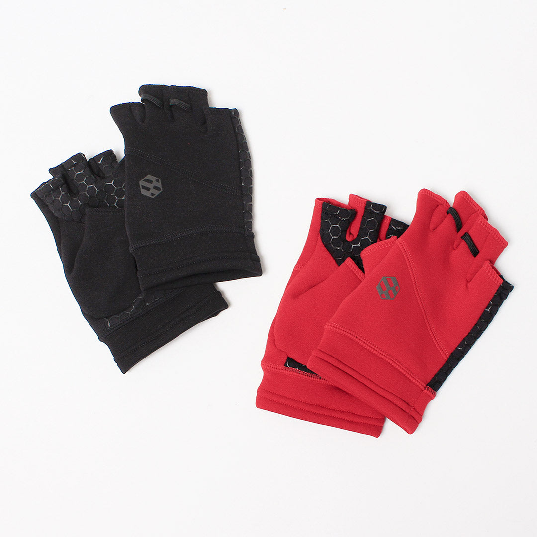 HANDSON GRIP / Liberty Guantes POLARTEC Power Stretch Pro de medio dedo