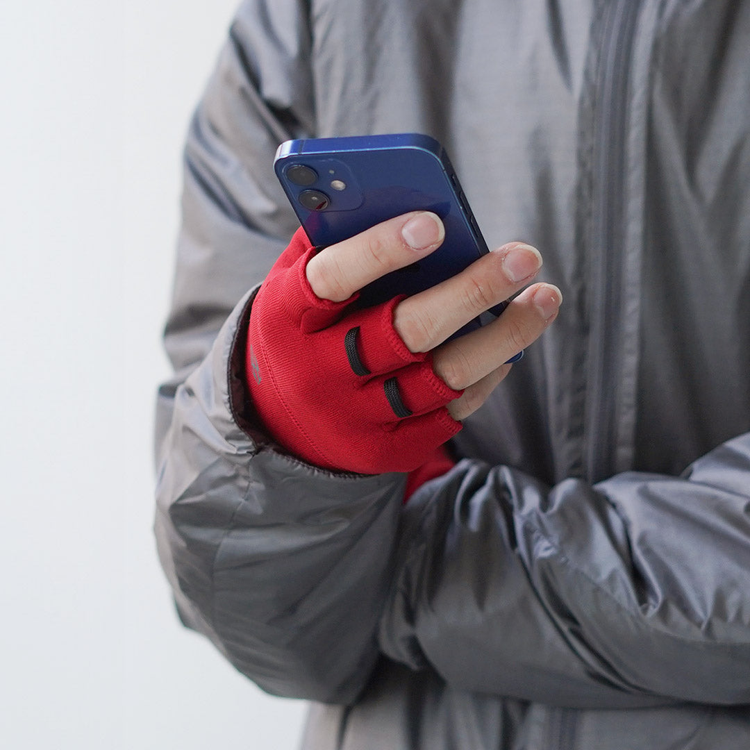 HANDSON GRIP / Liberty Guantes POLARTEC Power Stretch Pro de medio dedo